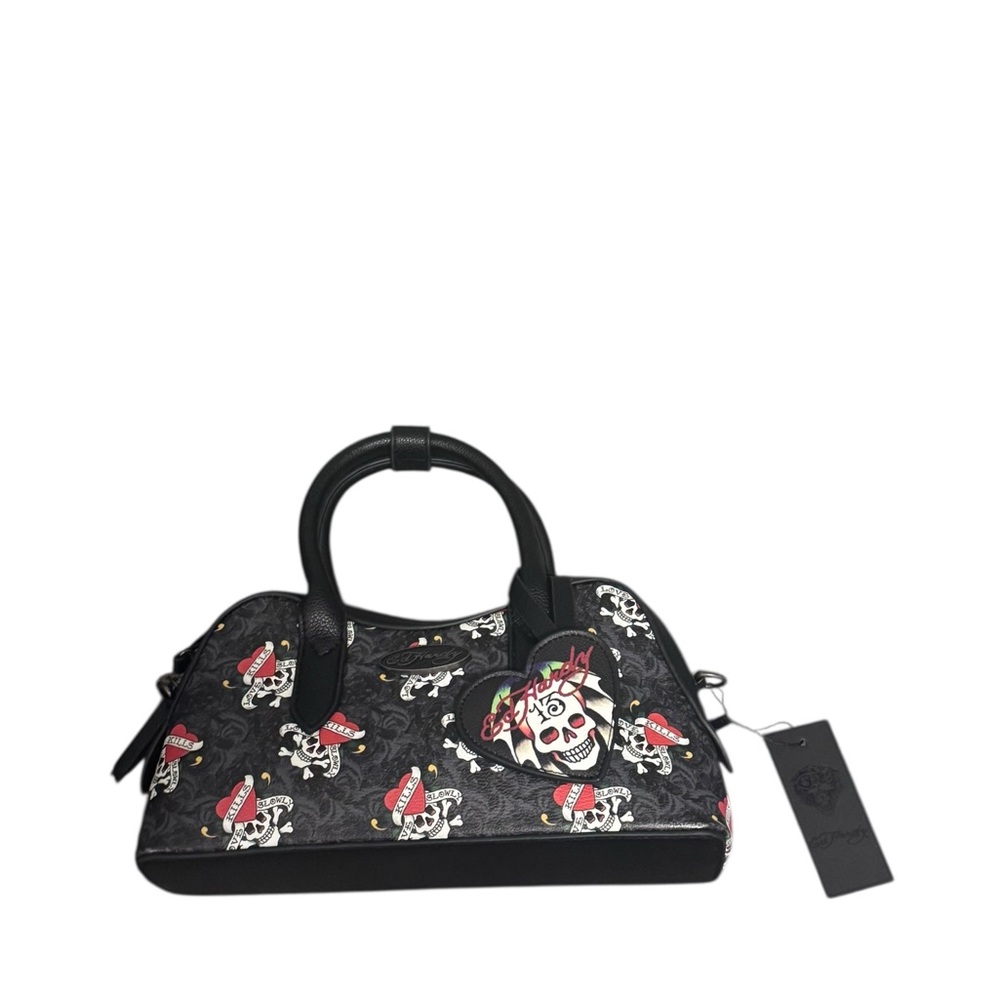 Ed Hardy Black and Red mini Skull bag- comes with Crossbody strap🖤